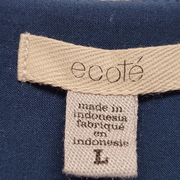 NWT Flirty Ecote Blue Relaxed Fit Romper - Size L - Picture 4 of 5